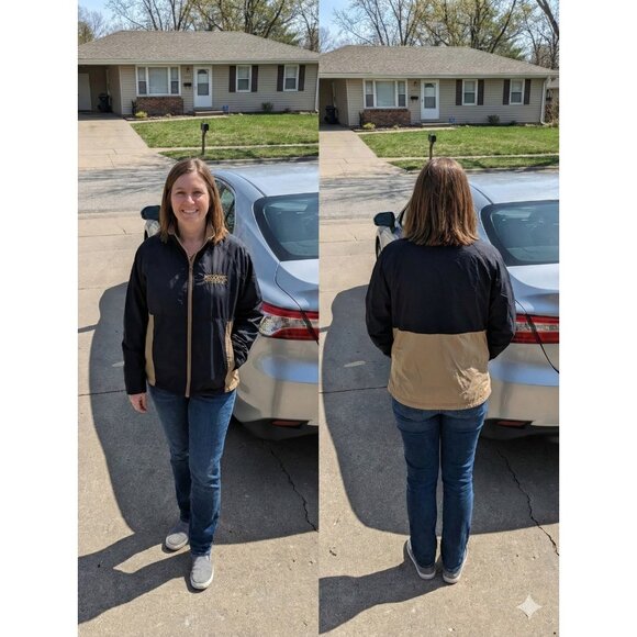 Missouri Tigers Women's Windbreaker Jacket Large Red Oak Sportswear Mizzou... - Picture 1 of 10